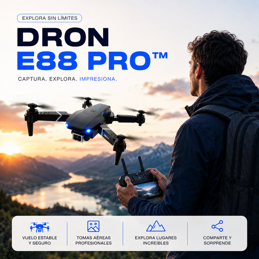 DRON E88 PRO™: Explora el Mundo desde una Nueva Perspectiva