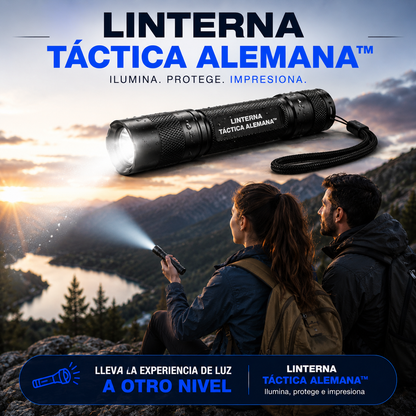 LINTERNA TÁCTICA ALEMANA™: Potencia y Visibilidad Donde la Necesitas