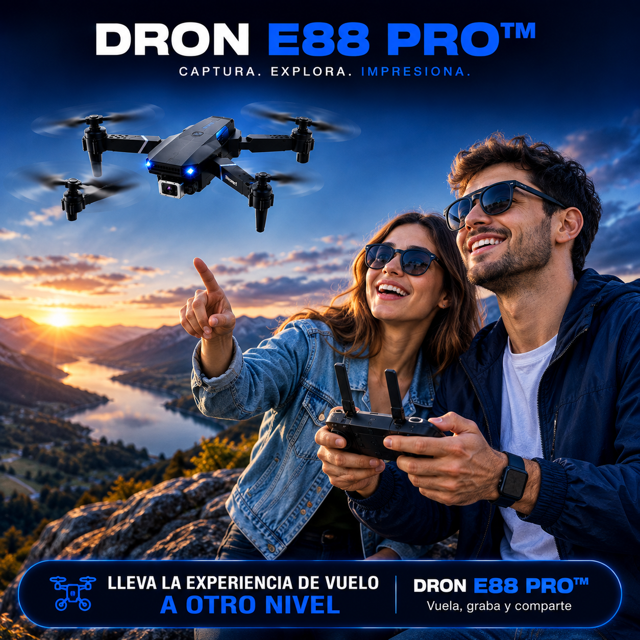 DRON E88 PRO™: Explora el Mundo desde una Nueva Perspectiva
